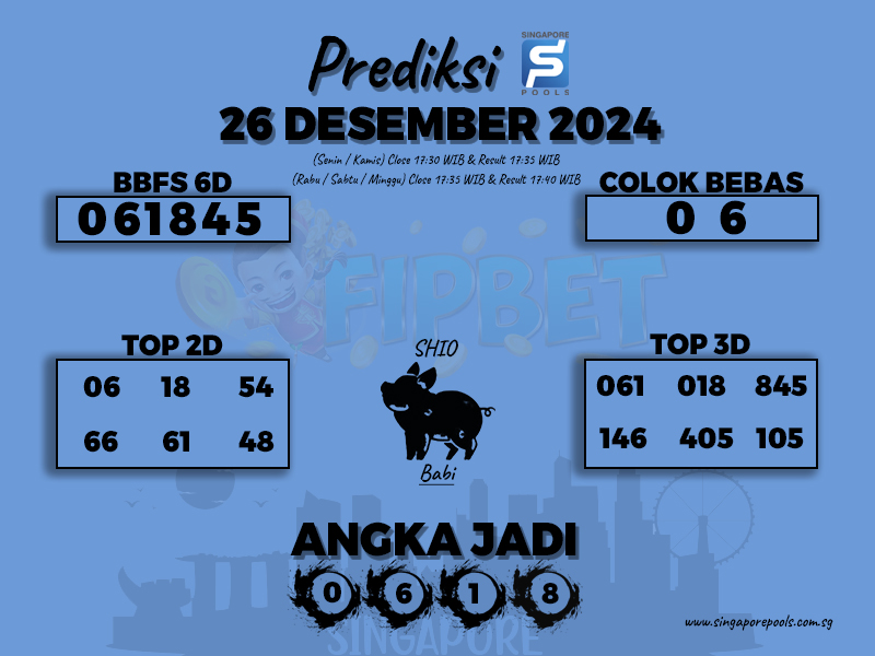 PREDIKSI SINGAPORE POOLS 26 DESEMBER 2024