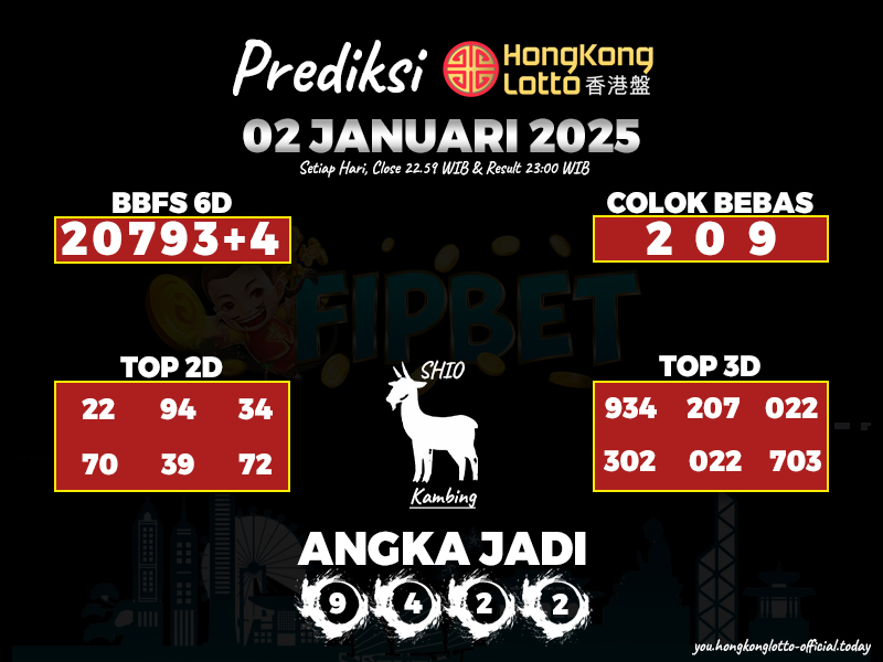 HONGKONG LOTTO 02 JANUARI