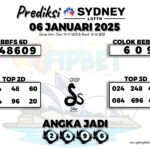 SYDNEY LOTTO 06 JANUARI