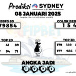 SYDNEY LOTTO 08 JANUARI