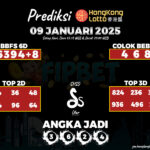 HONGKONG LOTTO 09 JANUARI