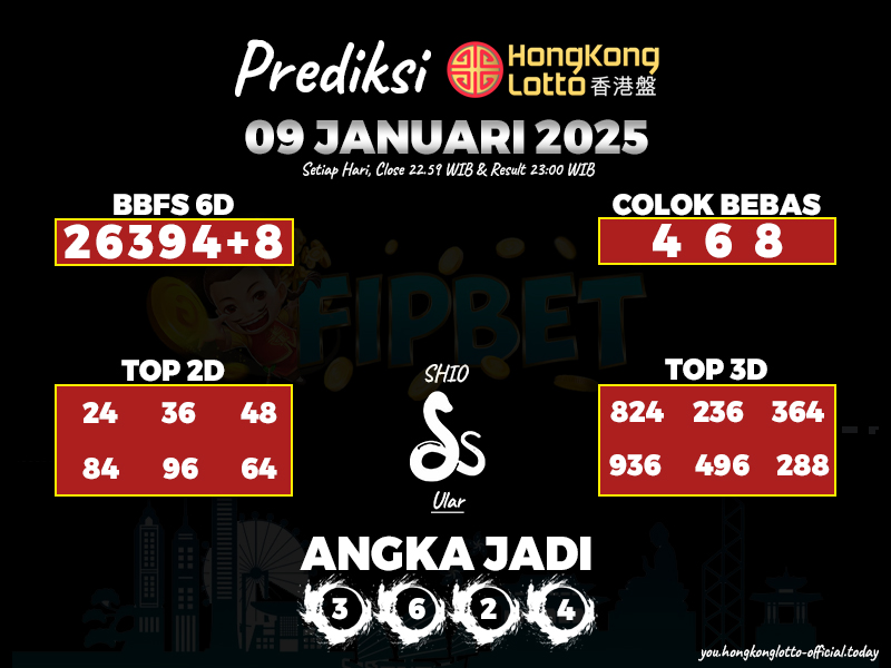 HONGKONG LOTTO 09 JANUARI