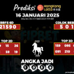 HONGKONG LOTTO 16 JANUARI