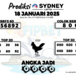 SYDNEY LOTTO 18 JANUARI