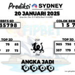 SYDNEY LOTTO 20 JANUARI