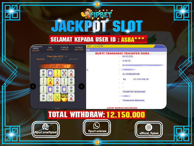 FIPBET JACKPOT SLOT MAHJONGWAYS Rp 5.000.000 – LUNAS