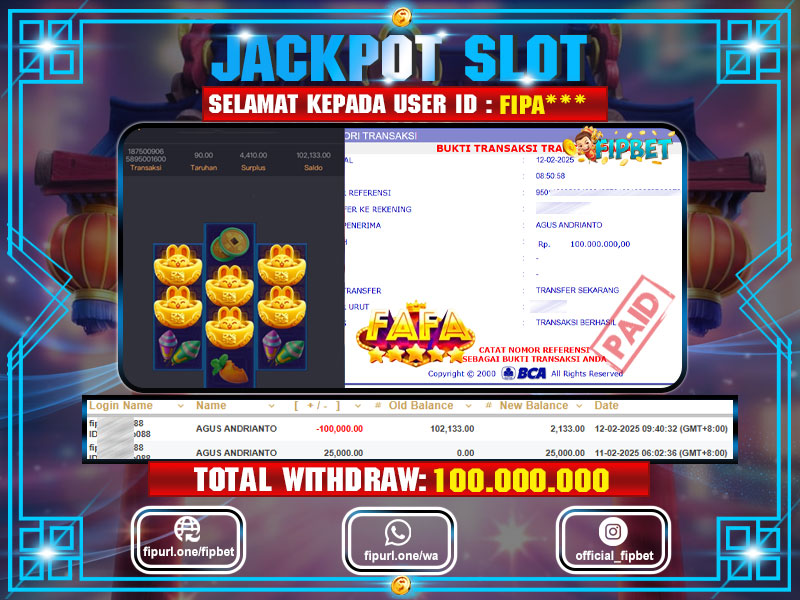 JACKPOT SLOT FORTUNE RABBIT