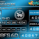 PREDIKSI SINGAPORE POOLS 23 FEBRUARI