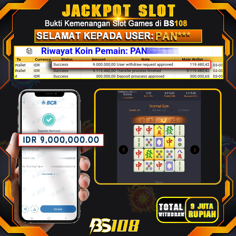 BS108 JACKPOT SLOT MAHJONGWAYS POKECT GAMES SOFT