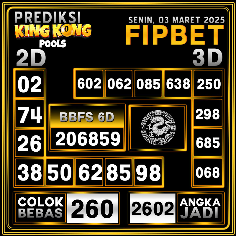 PREDIKSI KINGKONG POOLS 03 MARET 2025