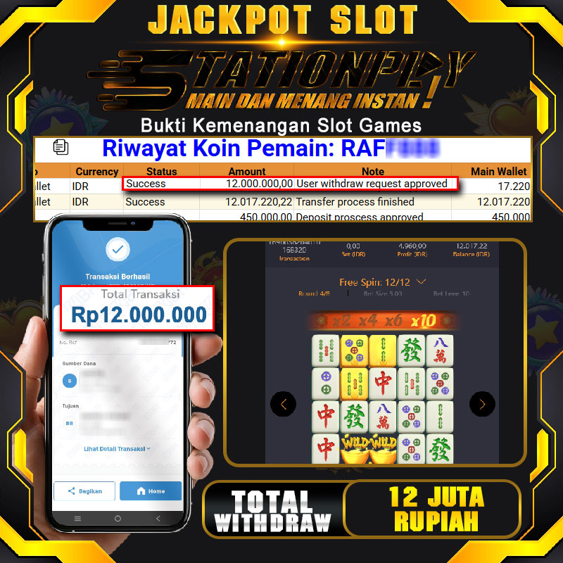 STATIONPLAY JACKPOT SLOT MAHJONG WAYS SLOT GACOR POCKET GAMES SOFT: 04 MARET 2025