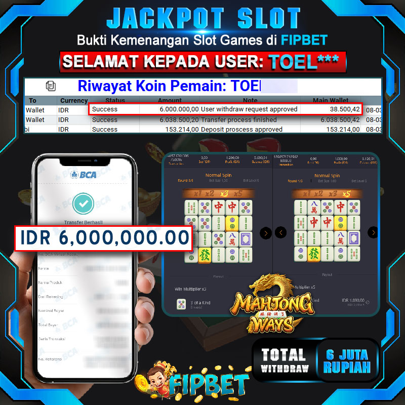 JACKPOT SLOT GACOR MAHJONG WAYS DI FIPBET