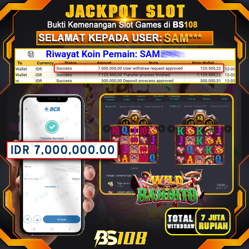 JP SLOT GACOR BS108 WILD BANDITO 12 MARET 2025